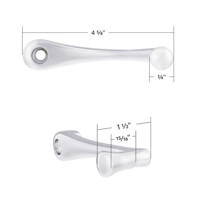 Chrome Window Crank Handle For Peterbilt Trucks