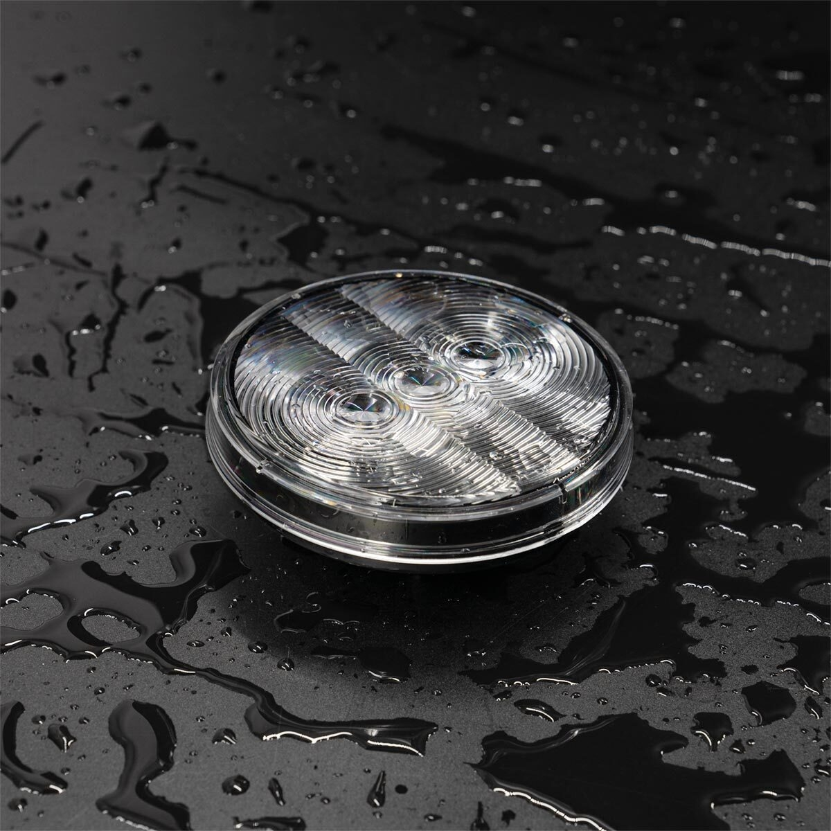 6 LED 4" Round Light (Back-Up)-White LED/Clear Lens