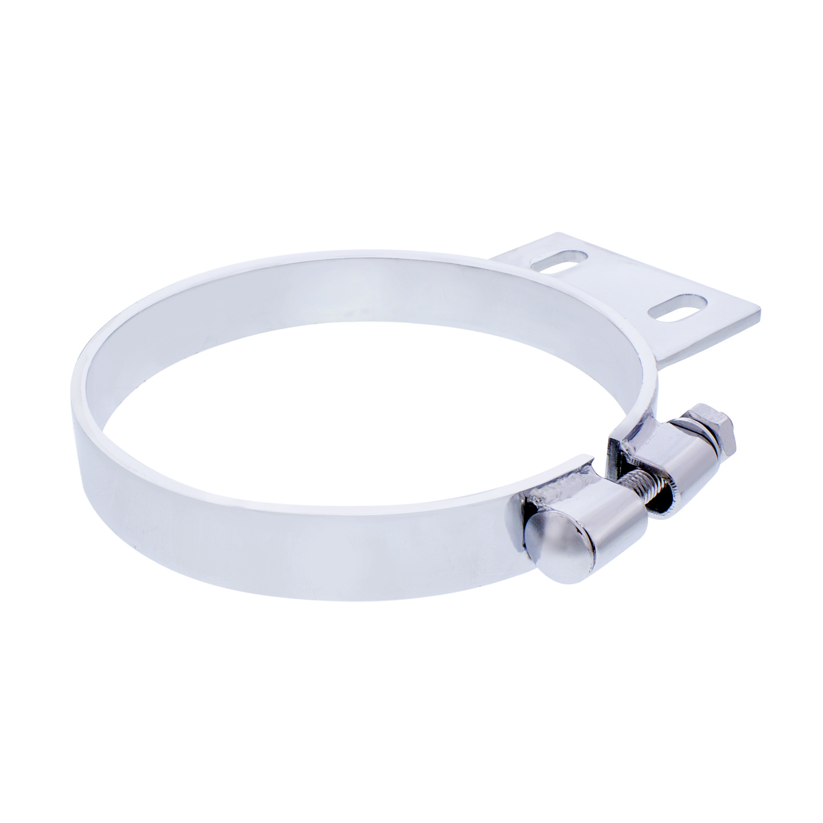 6" Chrome Cab Exhaust Clamp For Peterbilt