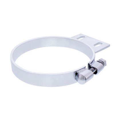 6" Chrome Cab Exhaust Clamp For Peterbilt