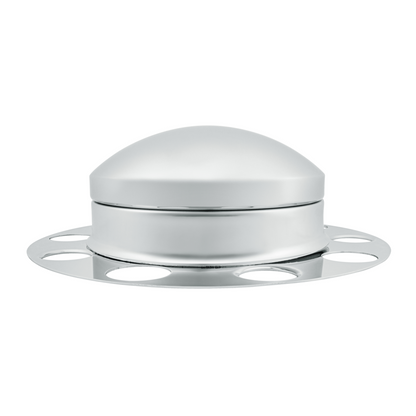 Chrome Dome Front Axle Cover 3PC Kit For Aluminum Wheel