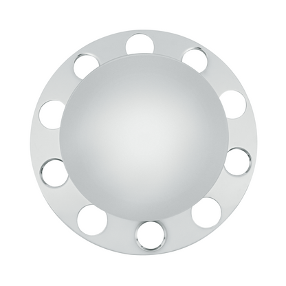 Chrome Dome Front Axle Cover 3PC Kit For Aluminum Wheel