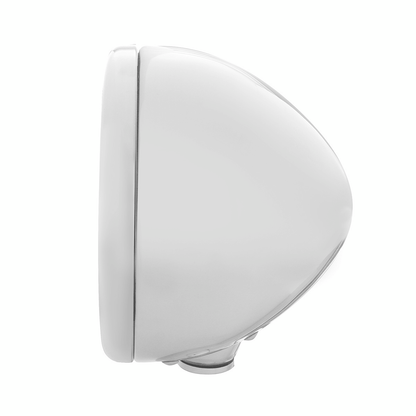 Chrome Classic Headlight Housing With Amber Signal Lens
