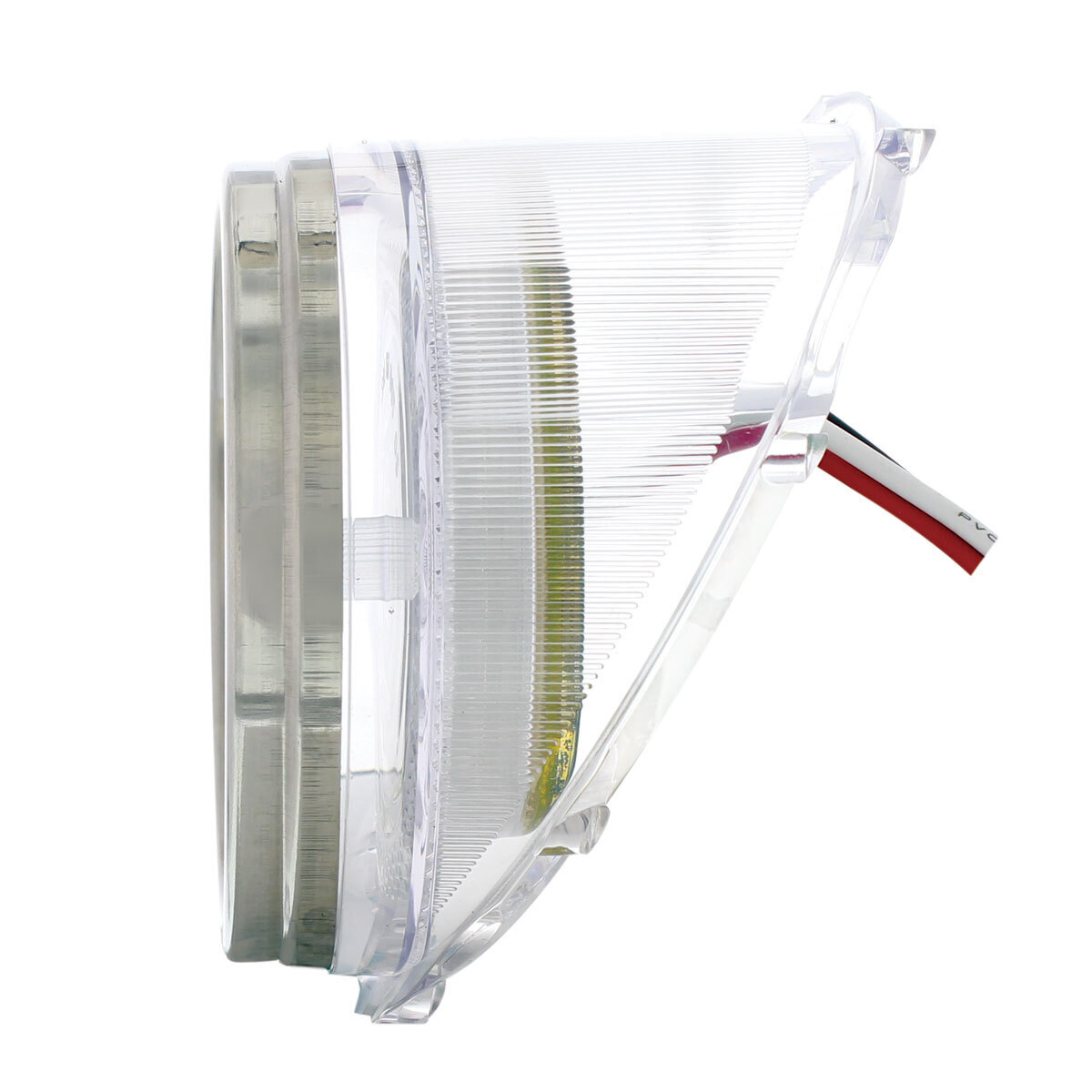 40 LED Tail Light With Stainless Steel Trim For 1965 Chevy Impala, Clear Lens