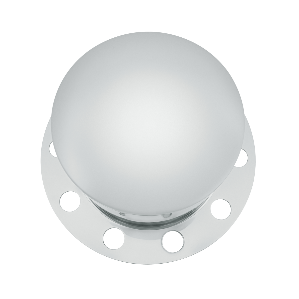 Chrome Dome Rear Axle Cover 2PC Kit For 33mm Nut Cover - Steel/Aluminum Wheel (10 Hole)
