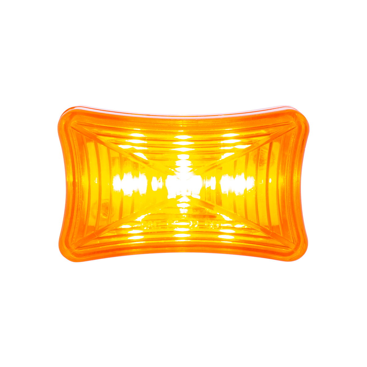3 LED Rectangular Clearance/Marker Light-Amber LED/Amber Lens