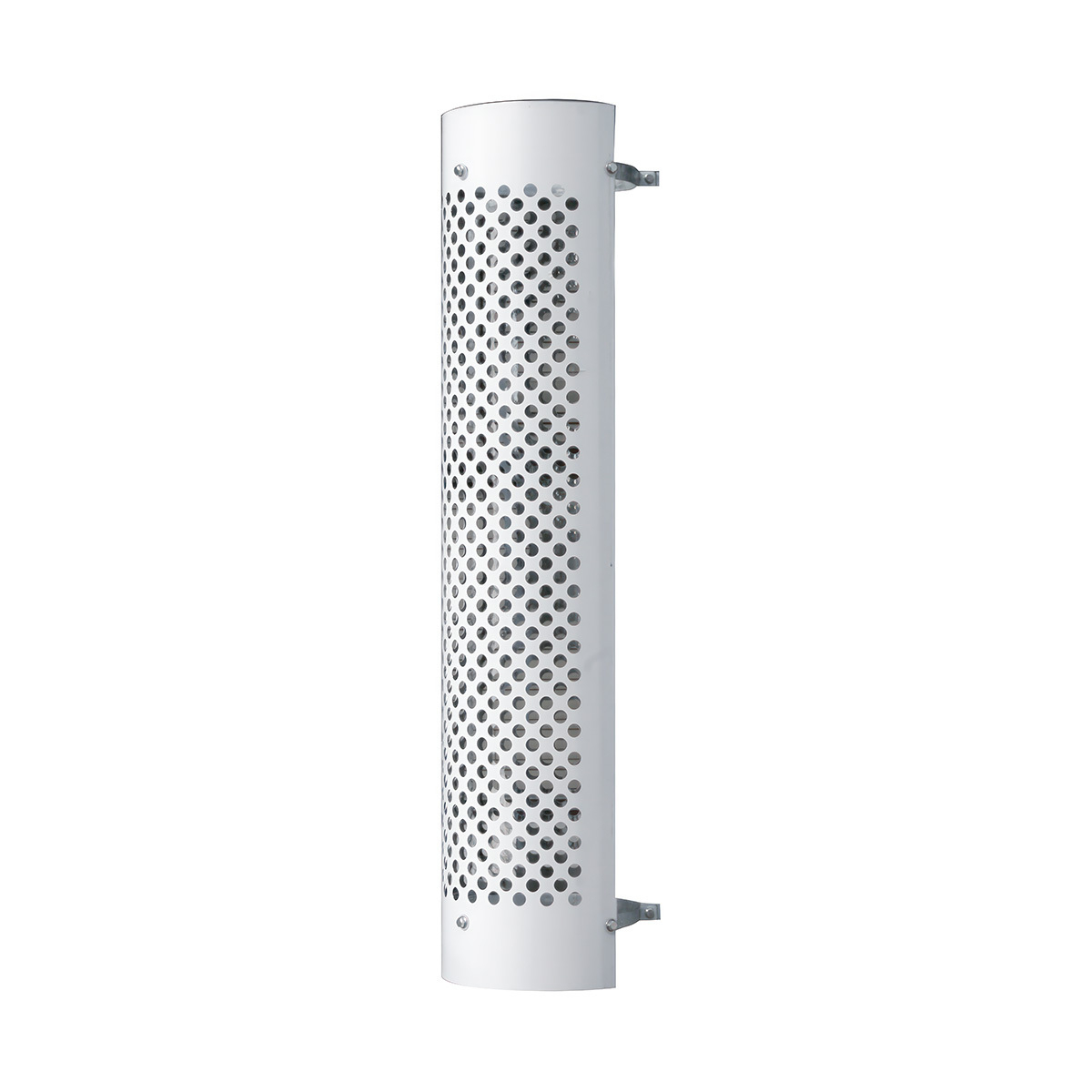 48" Tall 270 Degree Stainless Exhaust Muffler Shield For 10" Diameter Exhaust - Round Slot