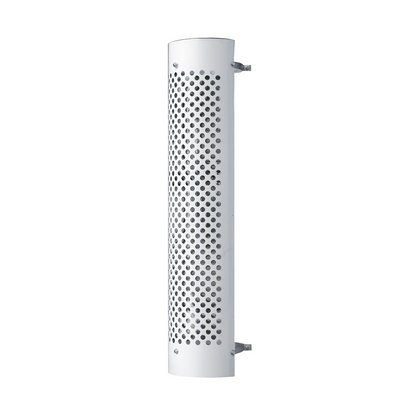 48" Tall 270 Degree Stainless Exhaust Muffler Shield For 10" Diameter Exhaust - Round Slot