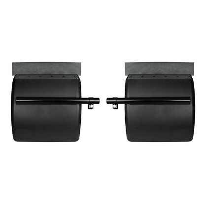 24" X 24" Black Poly Quarter Fender Set (Pair)