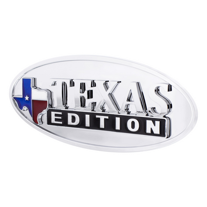 Chrome Die Cast Oval Emblem - "Texas Edition"