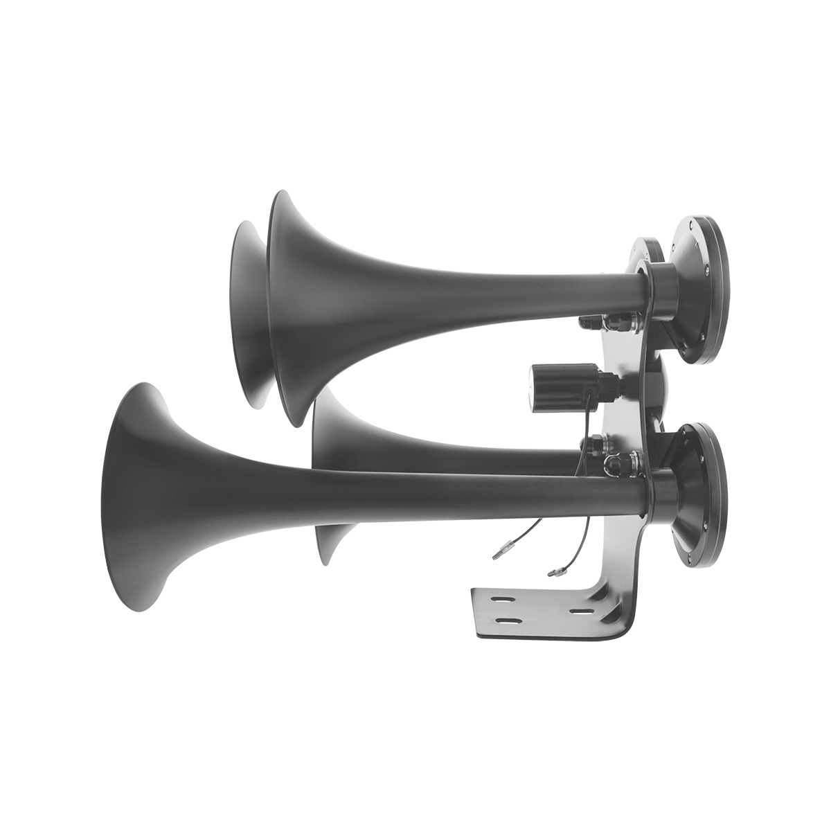 Black 4 Trumpets Air Powered Train Horn - Competition Series