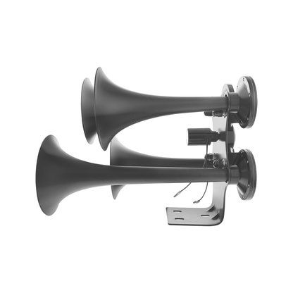 Black 4 Trumpets Air Powered Train Horn - Competition Series