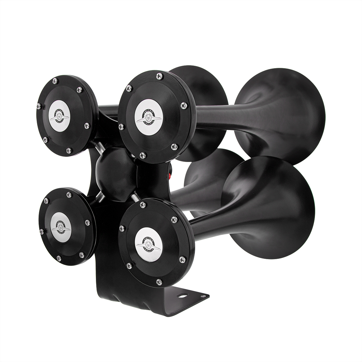 Black 4 Trumpets Air Powered Train Horn - Competition Series