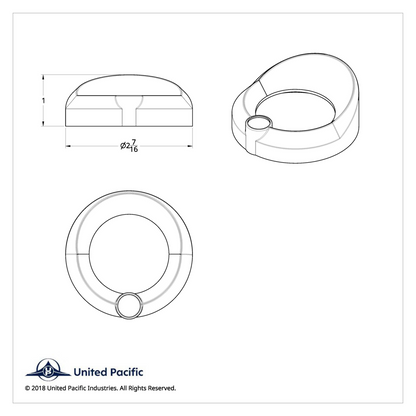 Universal Small Gauge Cover With Visor - Blue Crystal