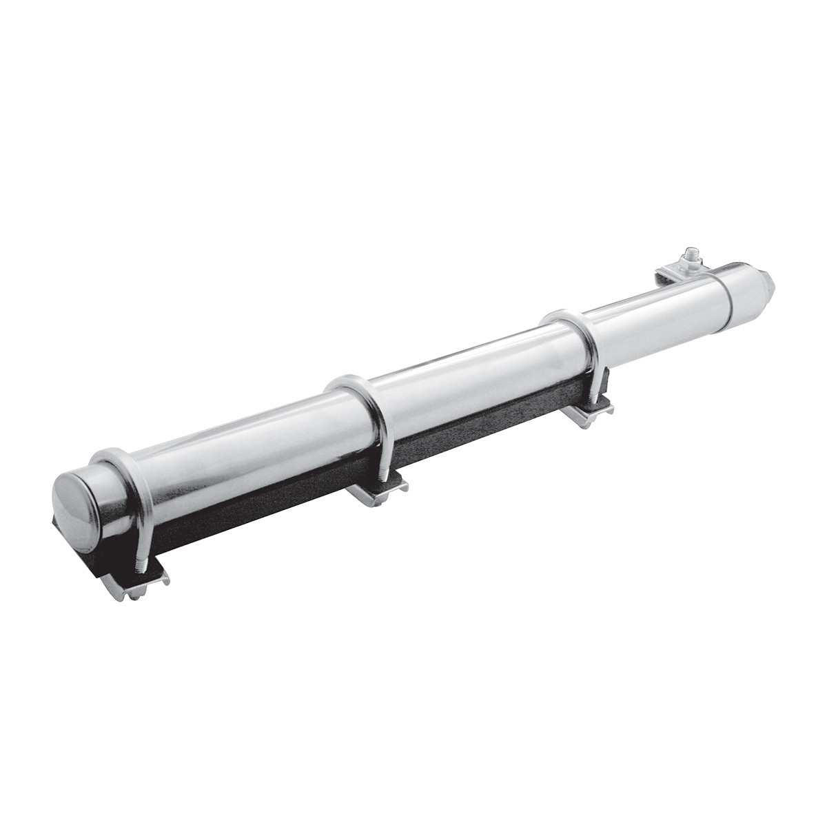 Deluxe Stainless Quarter Fender Bracket - 2" Tube/U-Clamps (Pair)