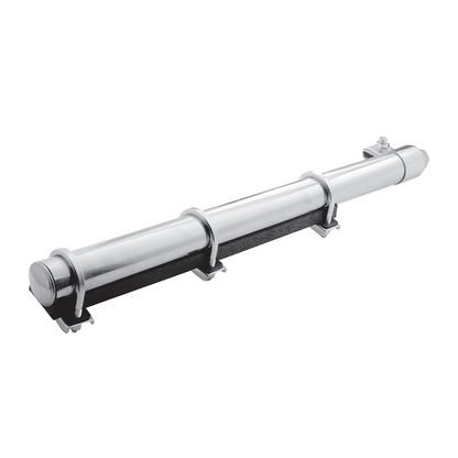 Deluxe Stainless Quarter Fender Bracket - 2" Tube/U-Clamps (Pair)