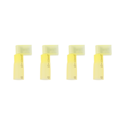 12-10 .250 Tab Yellow CS FI FM Flag Terminal (4-Pack)