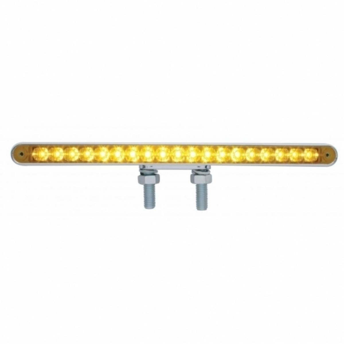 38 LED 12" Reflector Double Face Light Bar - Amber LED/Amber Lens