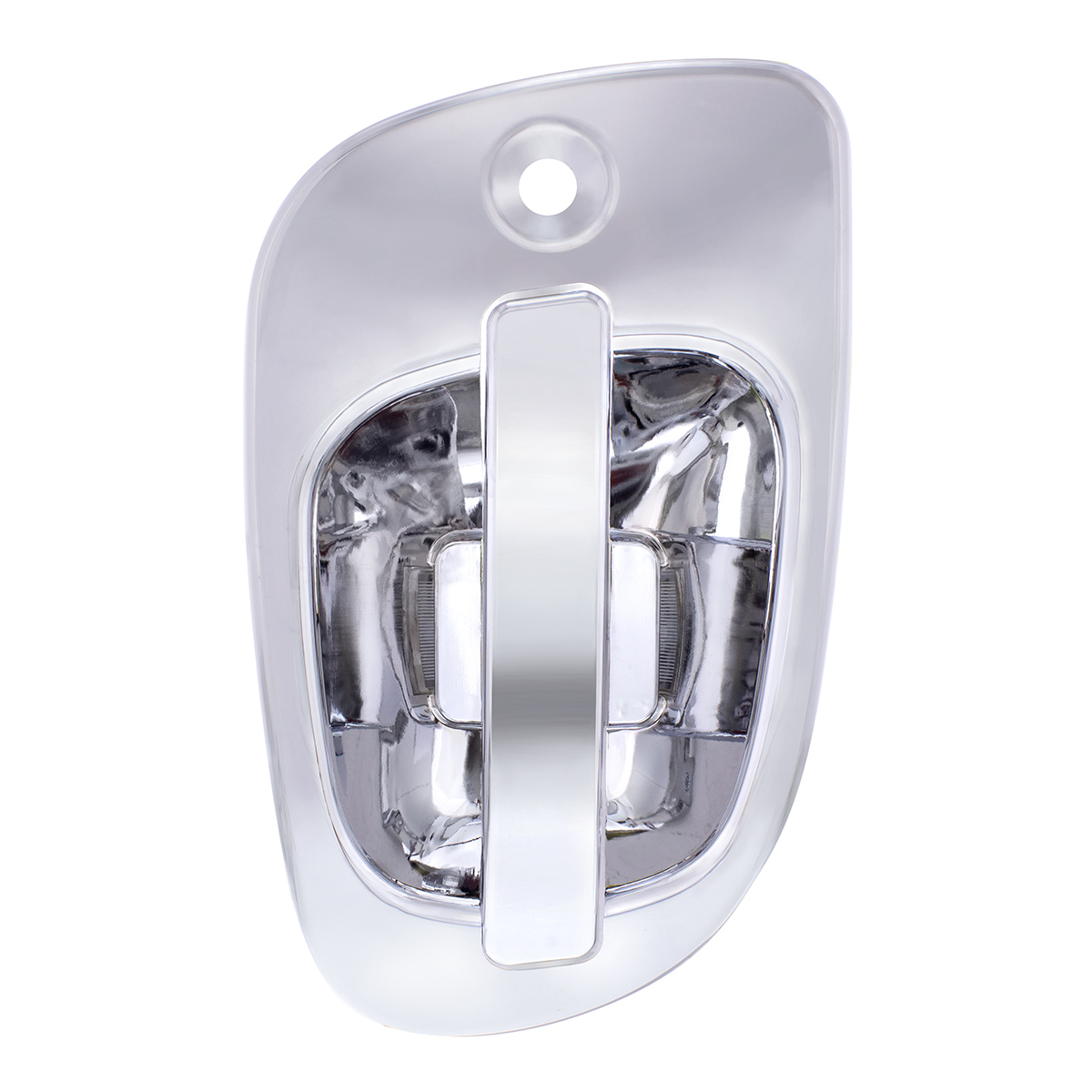 6 Amber LED Chrome Door Handle Cover for 2008-2017 Freightliner Cascadia - Driver