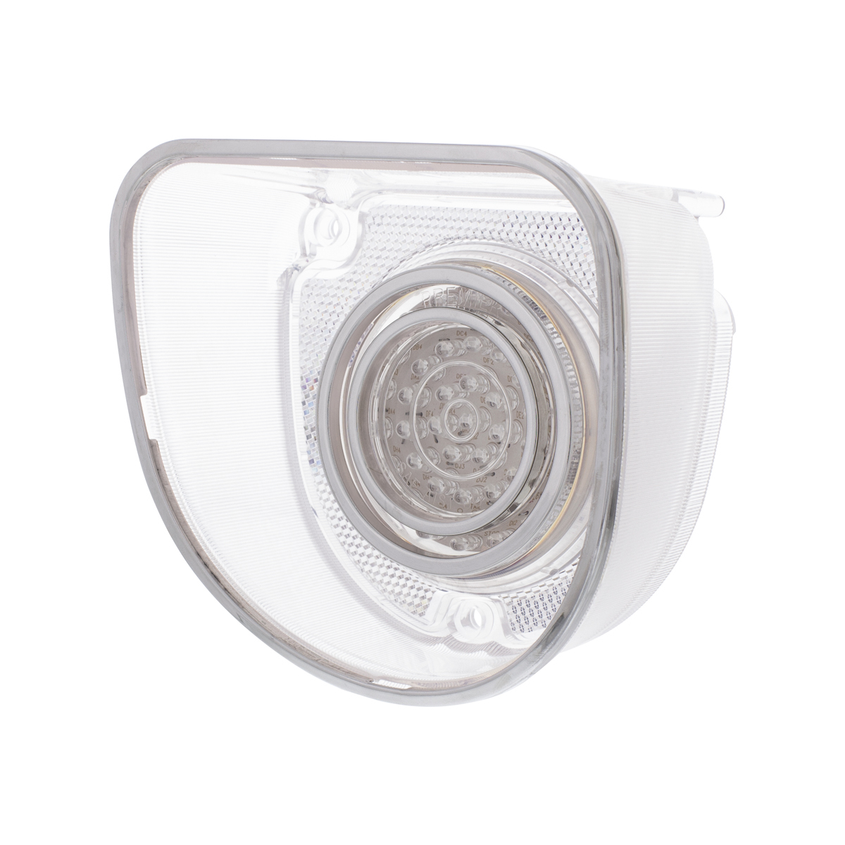 40 LED Tail Light With Stainless Steel Rings For 1968 Chevrolet Caprice/Impala-Clear Lens