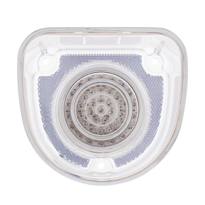 40 LED Tail Light With Stainless Steel Rings For 1968 Chevrolet Caprice/Impala-Clear Lens