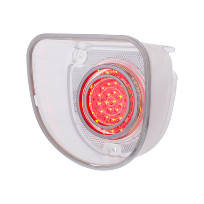 40 LED Tail Light With Stainless Steel Rings For 1968 Chevrolet Caprice/Impala-Clear Lens