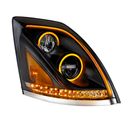 Blackout LED Headlight for 2003-2017 Volvo VN/VNL - Passenger
