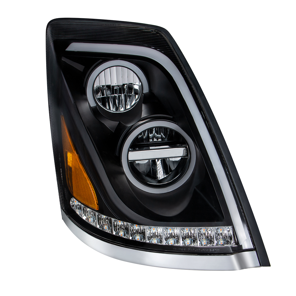 Blackout LED Headlight for 2003-2017 Volvo VN/VNL - Passenger