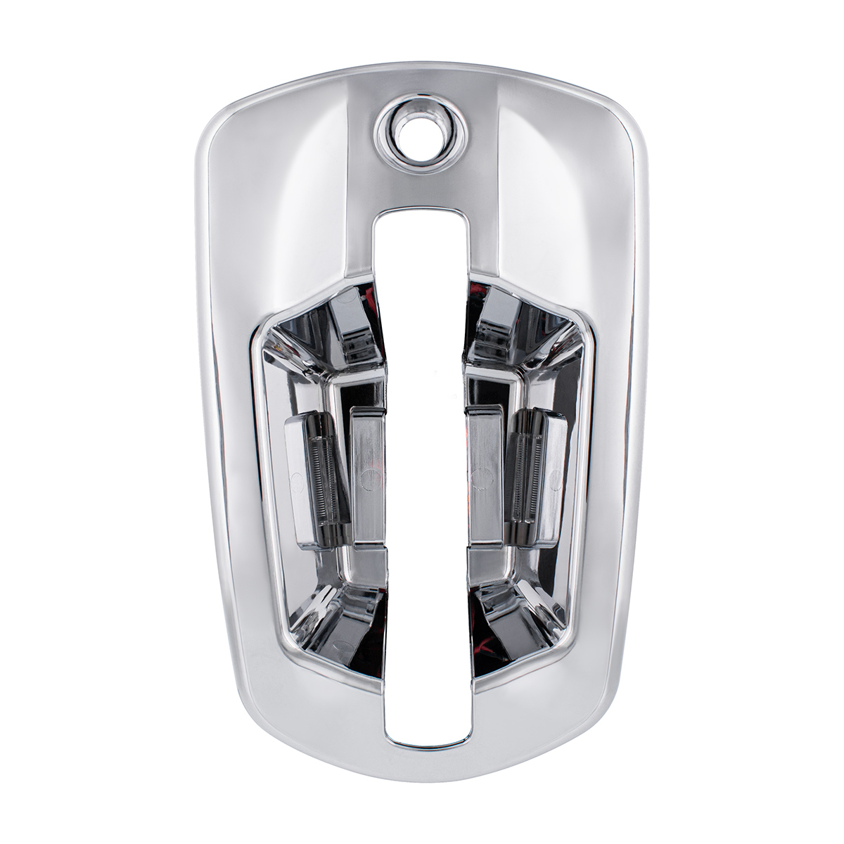 6 LED Chrome Door Handle Cover For 2018-2026 Freightliner Cascadia - Driver, White LED