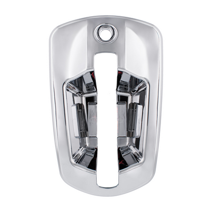 6 LED Chrome Door Handle Cover For 2018-2026 Freightliner Cascadia - Driver, White LED