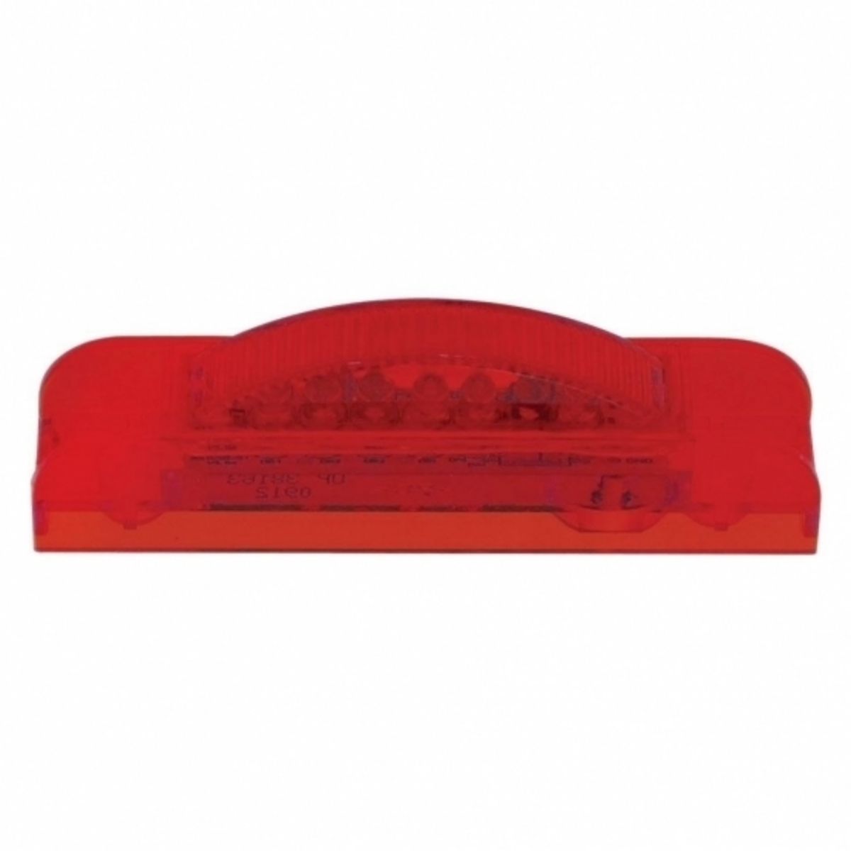 7 LED Rectangular Light (Clearance/Marker) - Red LED/Red Lens