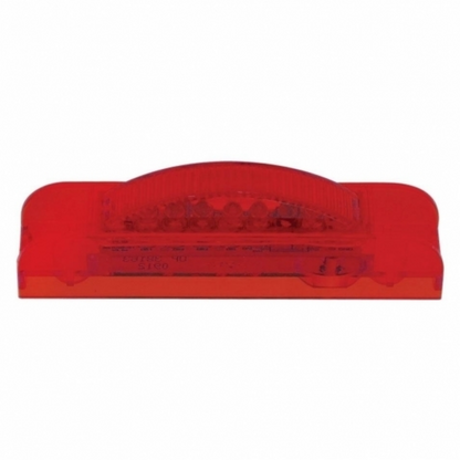7 LED Rectangular Light (Clearance/Marker) - Red LED/Red Lens