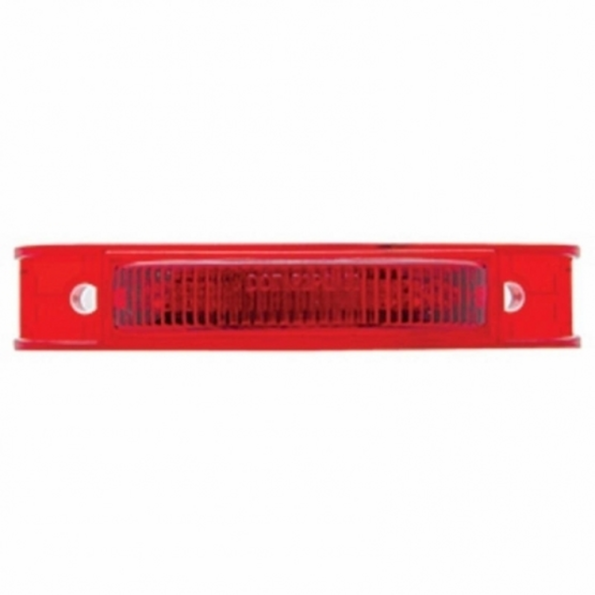 7 LED Rectangular Light (Clearance/Marker) - Red LED/Red Lens