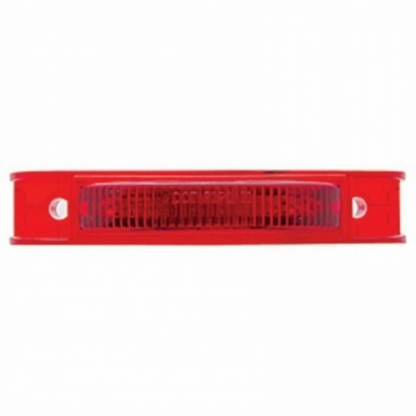 7 LED Rectangular Light (Clearance/Marker) - Red LED/Red Lens