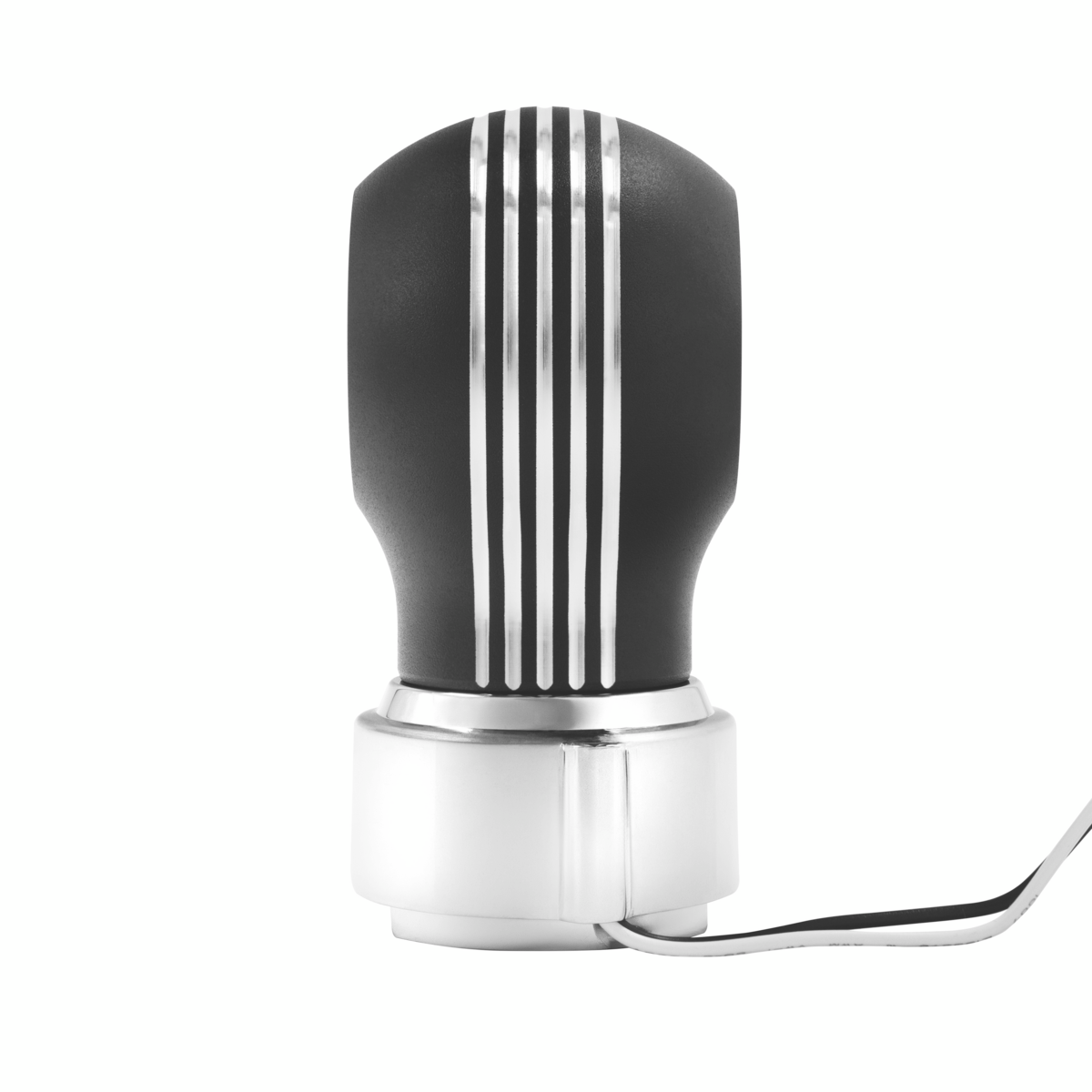 Thread-On Matte Black Carolina Gearshift Knob With LED 9/10 Speed Adapter-Amber LED