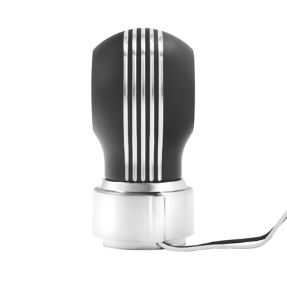 Thread-On Matte Black Carolina Gearshift Knob With LED 9/10 Speed Adapter-Amber LED