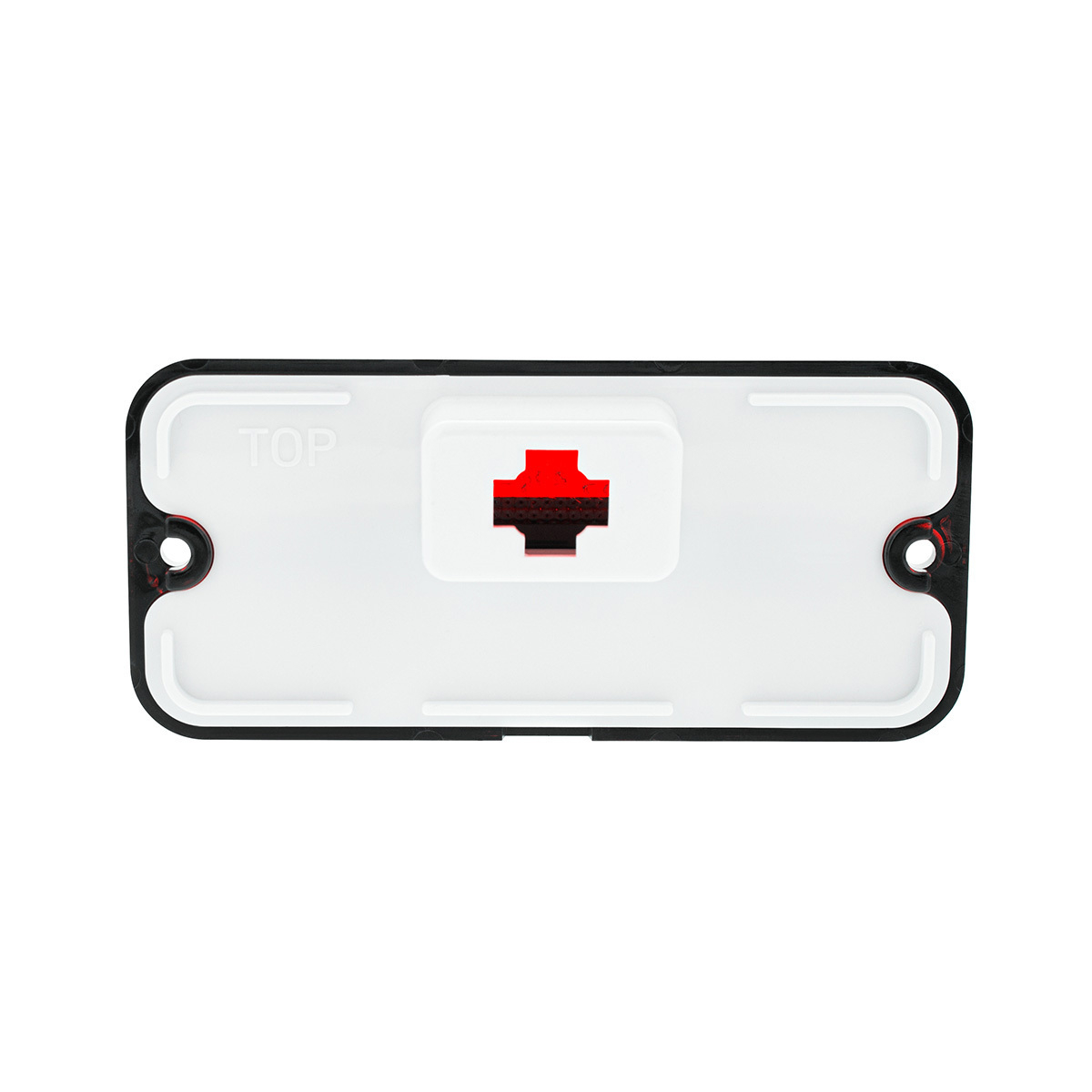 Deluxe Side Marker Light With Stainless Steel Trim For 1968-1972 Chevrolet & GMC Truck-Red Lens