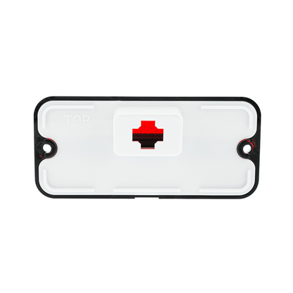 Deluxe Side Marker Light With Stainless Steel Trim For 1968-1972 Chevrolet & GMC Truck-Red Lens