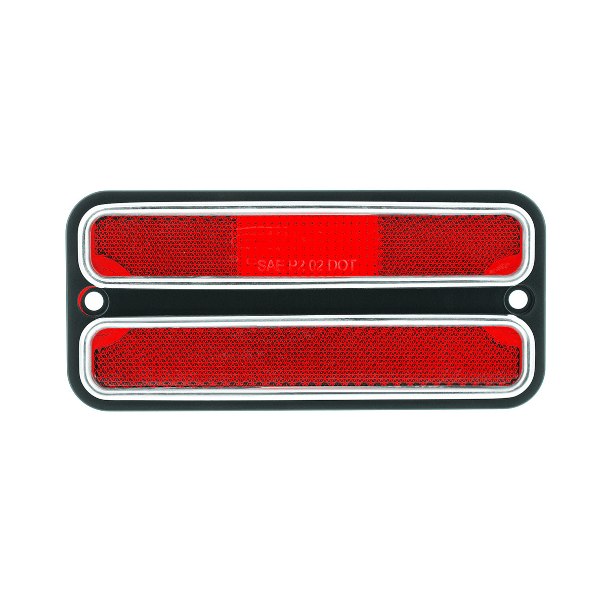 Deluxe Side Marker Light With Stainless Steel Trim For 1968-1972 Chevrolet & GMC Truck-Red Lens