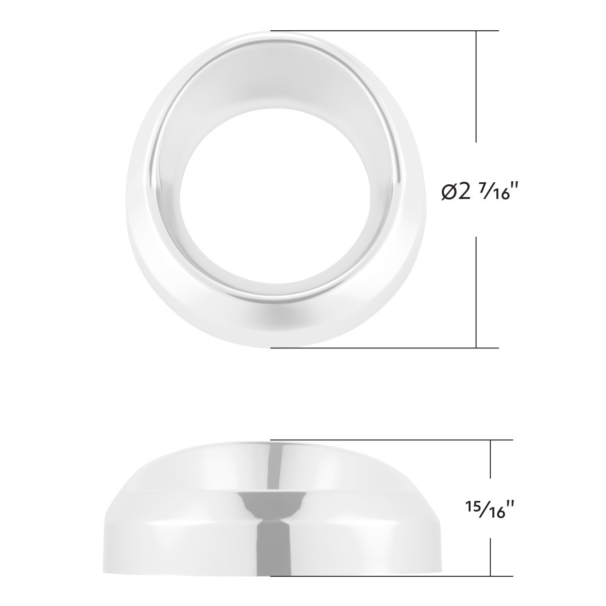 Candy Color Small Gauge Cover With Visor-Pearl White