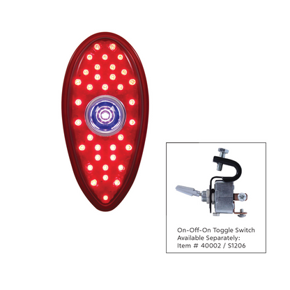 36 LED Tail Light With Blue Dot For 1938-39 Ford Car