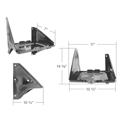 Battery Tray For 1967-1972 Chevrolet & GMC Truck With Air Conditioning