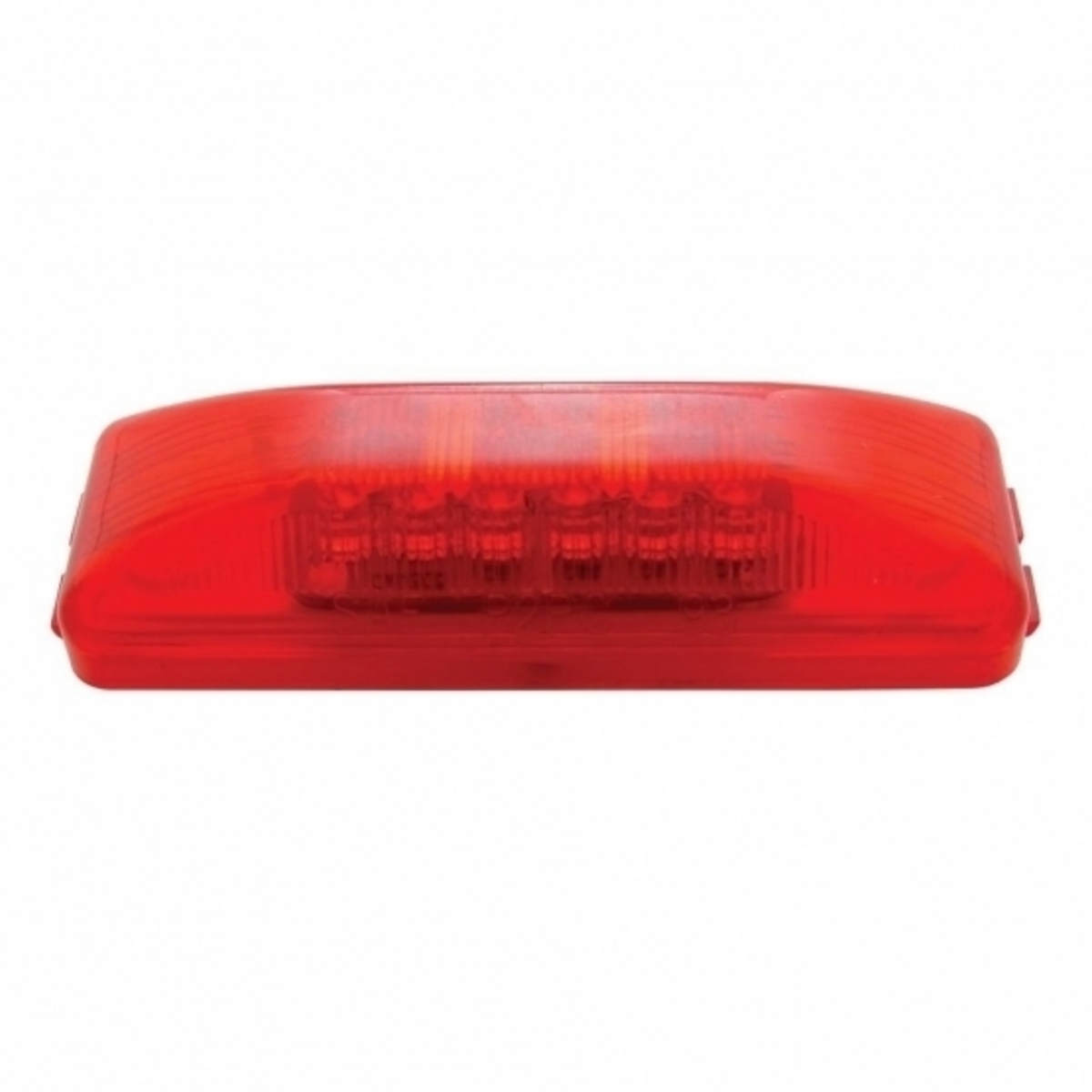 12 LED Rectangular Light (Clearance/Marker) - Red LED/Red Lens