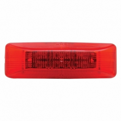 12 LED Rectangular Light (Clearance/Marker) - Red LED/Red Lens