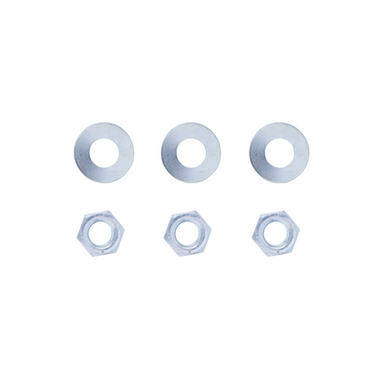 3" X 12" Chrome Standard Bottom Mud Flap Plate - Welded Stud