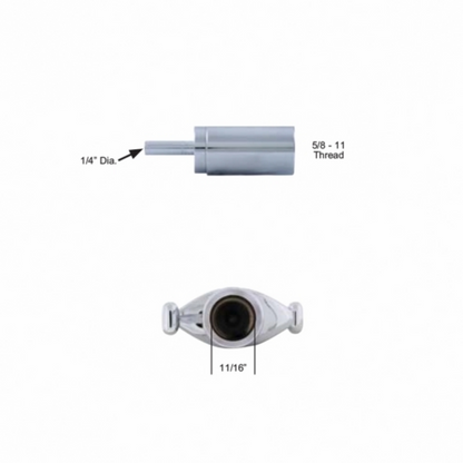Chrome Aluminum Dagger Air Valve Knob