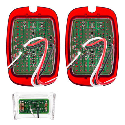 27 LED Tail Light With 6 LED LP Light Set For Chevy Passenger Car (1937-1938) & Truck (1940-1953) (Pair)