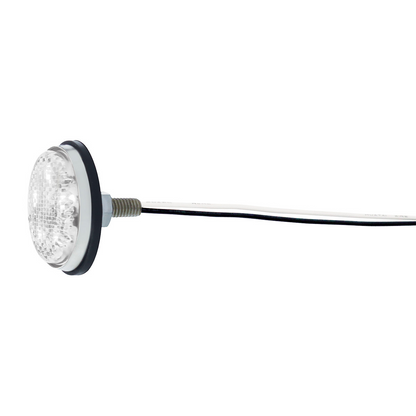 5 LED Tail Light Reflector For 1951-52 & 1956 Chevy Passenger Car, White LED/Clear Lens