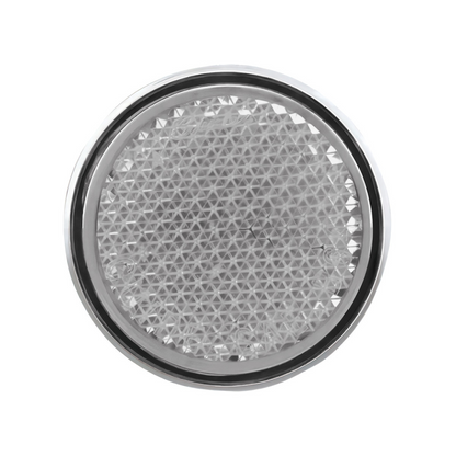 5 LED Tail Light Reflector For 1951-52 & 1956 Chevy Passenger Car, White LED/Clear Lens