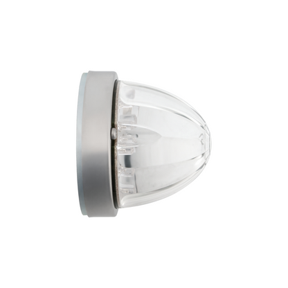 17 LED Dual Function Watermelon Flush Mount Kit - Amber LED/Clear Lens